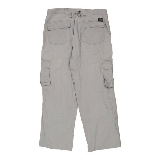 Vintage grey Mod. Chino Cargo Trousers - mens 38" waist