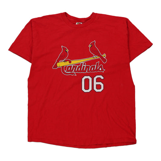 Vintage red St. Louis Cardinals Fruit Of The Loom T-Shirt - mens x-large