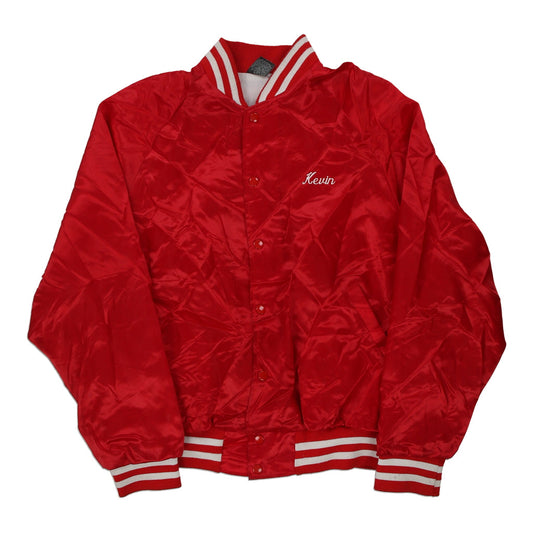 Vintage red Made in USA NCR Aristo Jac Varsity Jacket - mens x-large