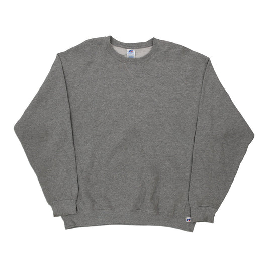 Vintage grey Blank Russell Athletic Sweatshirt - mens x-large