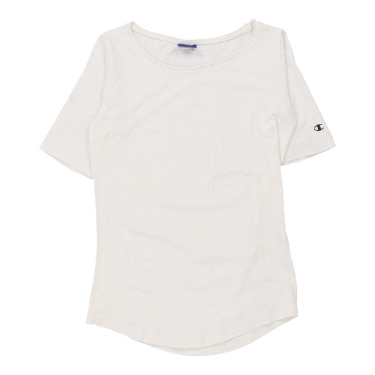 Vintage white Champion T-Shirt - womens medium