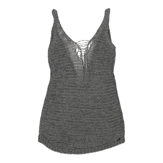 Vintage grey Diesel Crochet Top - womens small