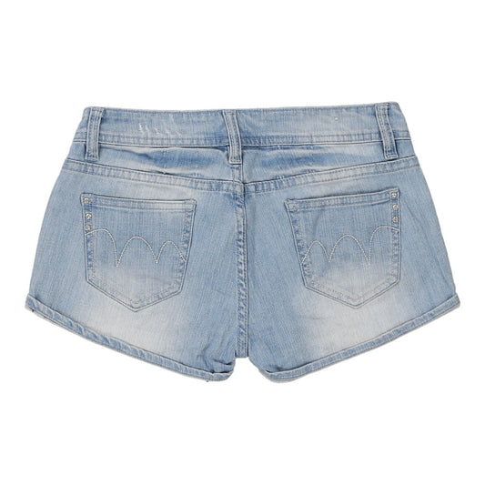 Vintage Miss Bon Bon Denim Shorts - 30W UK 8 Light Wash Cotton