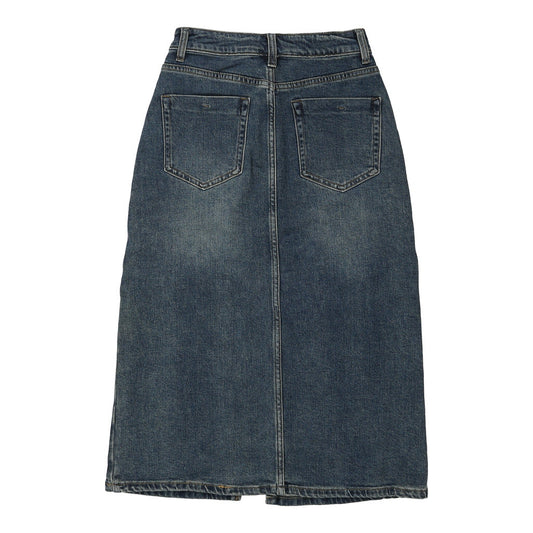 Vintage blue Gold Tpans Denim Skirt - womens 26" waist