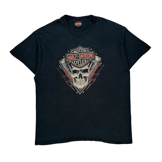Harley Davidson T-Shirt - Medium Black Cotton