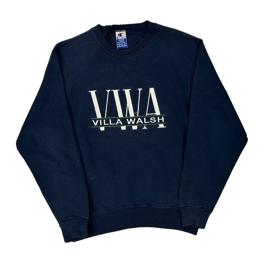 Villa Walsh Champion College Sweatshirt - Medium Navy Cotton
