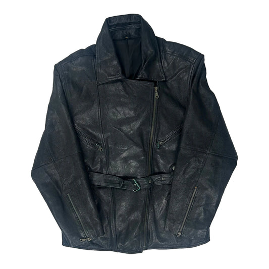 Unbranded Leather Jacket - Medium Black Leather