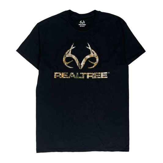 Realtree Camo T-Shirt - Medium Black Cotton