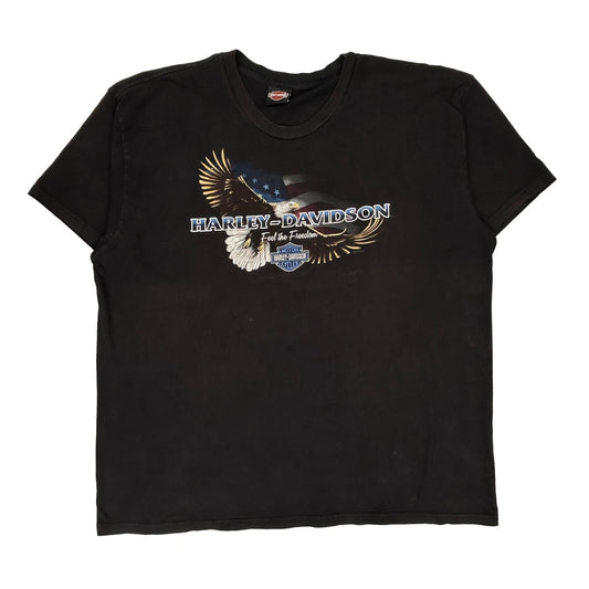 Lebanon Harley Davidson Graphic T-Shirt - 2XL Black Cotton