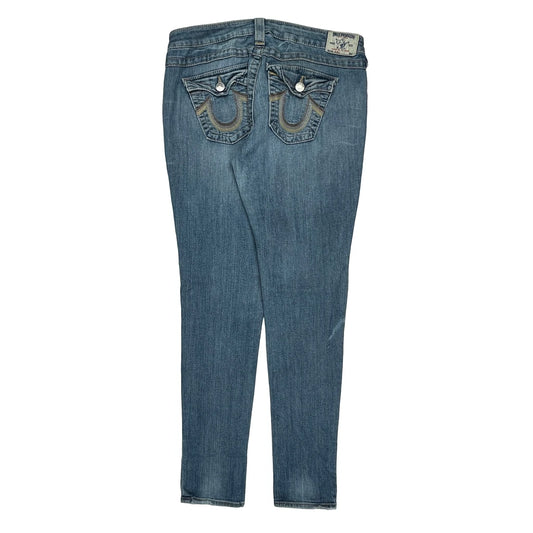 True Religion Skinny Jeans - 34W UK 12 Blue Denim