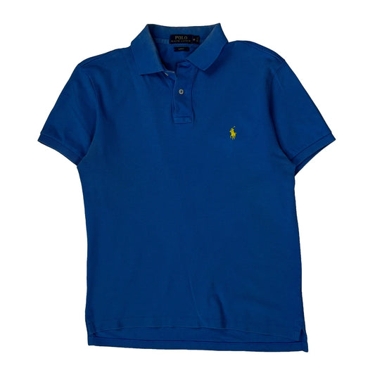 Polo By Ralph Lauren Slim Fit Polo Shirt - Medium Blue Cotton