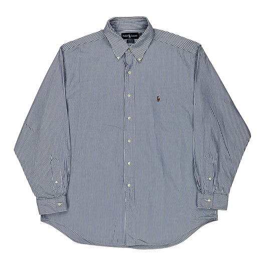 Yarmouth Ralph Lauren Striped Shirt - XL Blue Cotton