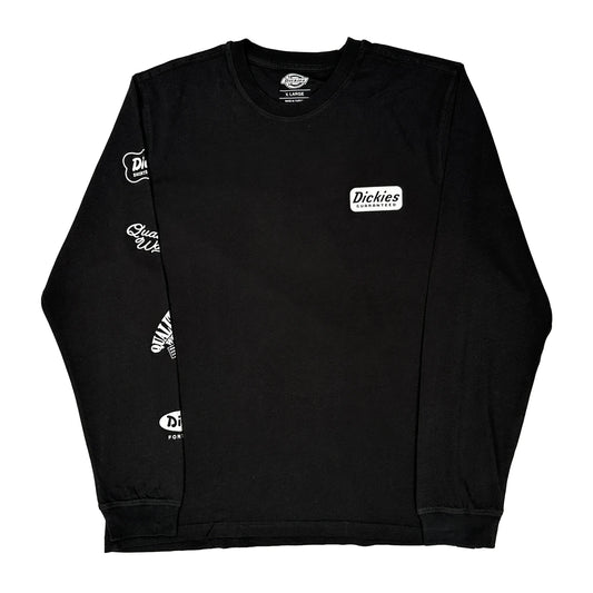 Quality Workwear Dickies Long Sleeve T-Shirt - XL Black Cotton