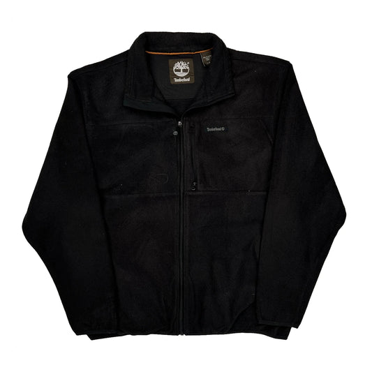 Timberland Fleece Jacket - Large Black Polyester