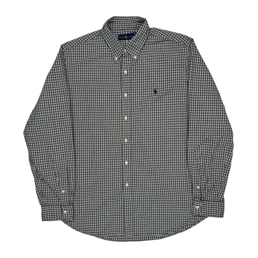 Ralph Lauren Checked Shirt - XL Black & White Cotton