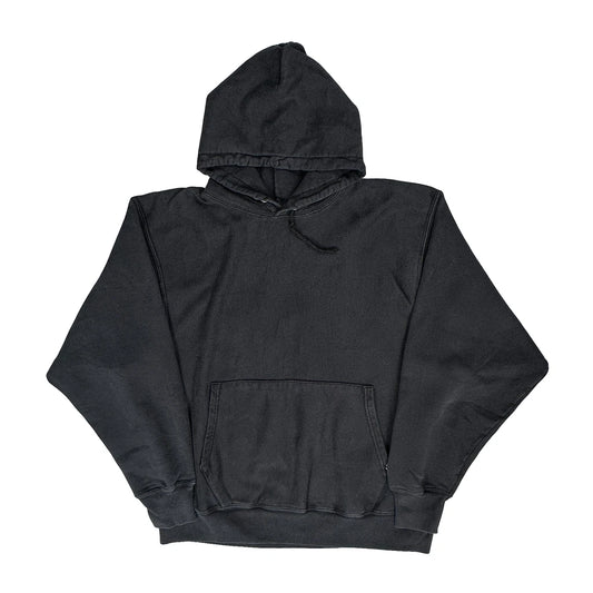 90S Champion Reverse Weave Hoodie - XL Black Cotton