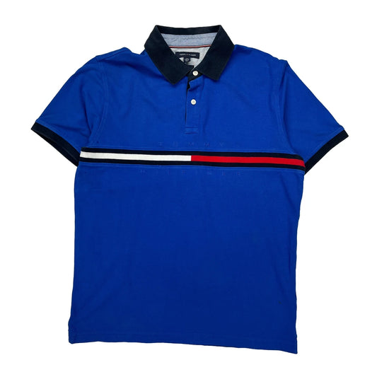 Tommy Hilfiger Slim Fit Polo Shirt - XL Blue Cotton