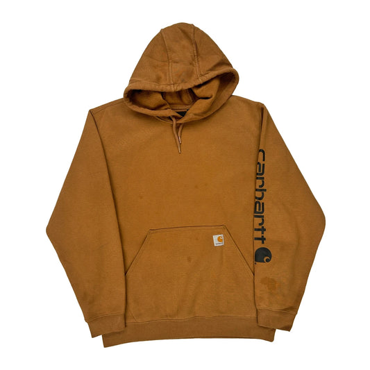 Carhartt Hoodie - Large Brown Cotton Blend