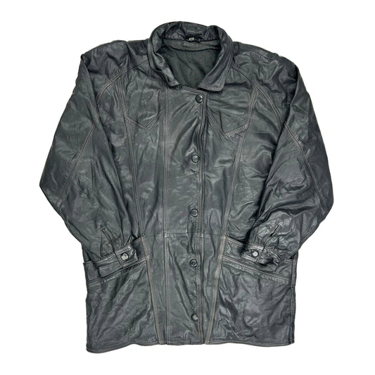 Unbranded Leather Jacket - Large Black Leather
