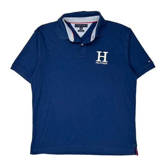 Tommy Hilfiger Polo Shirt - XL Navy Cotton