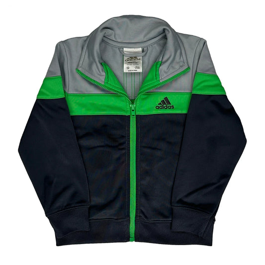 Age 24 Months Adidas Striped Track Jacket - 2XS Navy Polyester