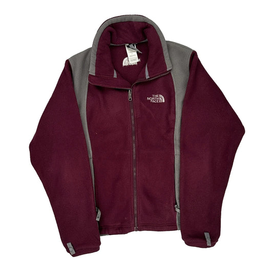 The North Face Fleece Jacket - Small Burgundy Polyester