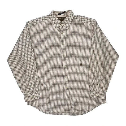 Tommy Hilfiger Checked Shirt - 2XL Cream Cotton