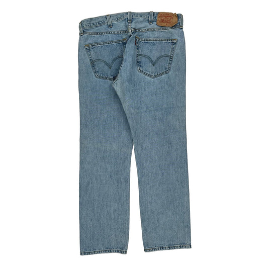 501 Levis Jeans - 36W 32L Light Wash Cotton