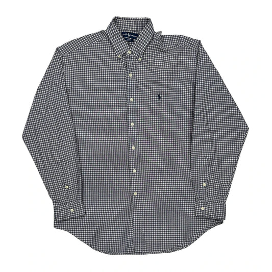 Blake Ralph Lauren Checked Shirt - Large Blue Cotton