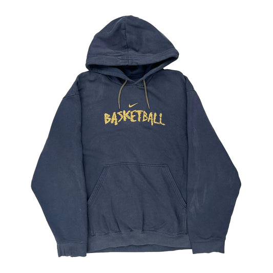 Basketball Nike Hoodie - XL Blue Cotton