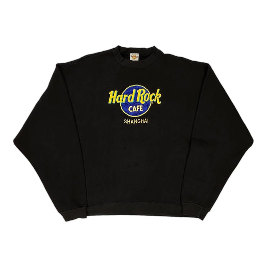 Shanghai Hard Rock Cafe Sweatshirt - XL Black Cotton