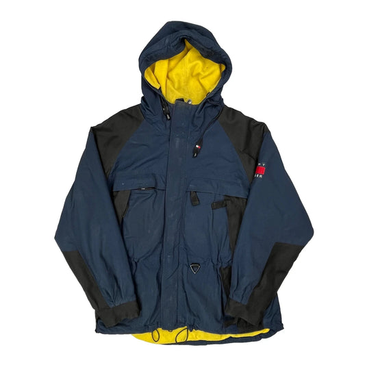 Tommy Hilfiger Windbreaker - Large Blue Polyester
