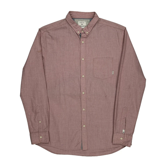 Quiksilver Shirt - Large Red Cotton