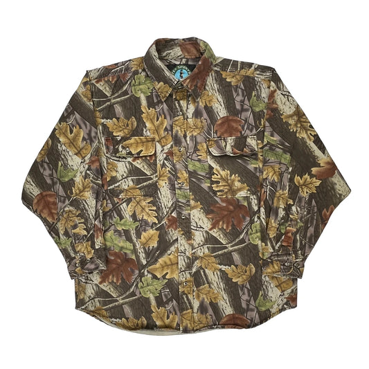 Master Sportsman Flannel Shirt - XL Camo Cotton