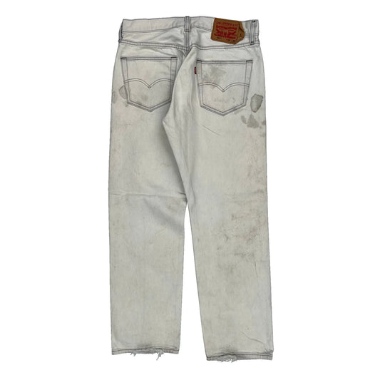 Levis Jeans - 32W 28L White Cotton