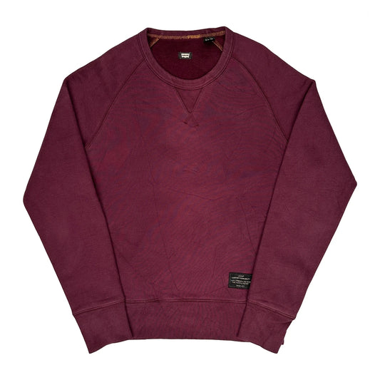 Vintage Levis Sweatshirt - Small Burgundy Cotton