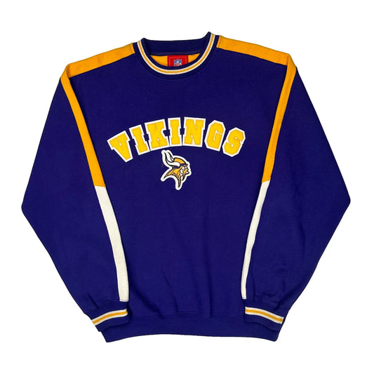 Minnesota Vikings Nfl Sweatshirt - Medium Purple Cotton Blend