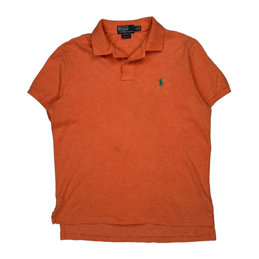 Polo By Ralph Lauren Polo Shirt - Large Orange Cotton