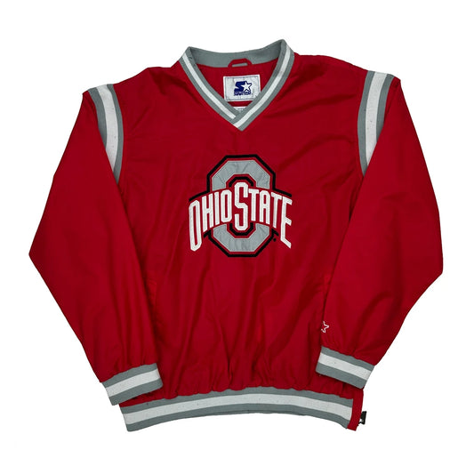 Vintage Ohio State Starter College Varsity Jacket - XL Red Polyester