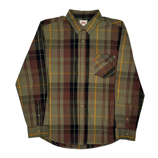 Levis Checked Shirt - Large Multicoloured Cotton