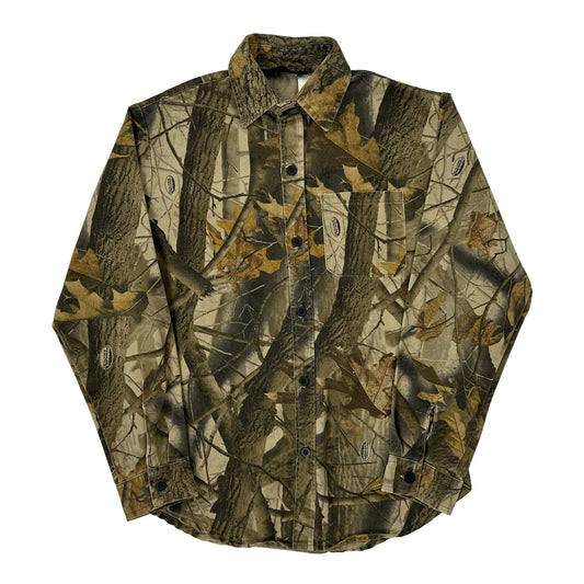Vintage Liberty Flannel Shirt - Medium Camo Cotton