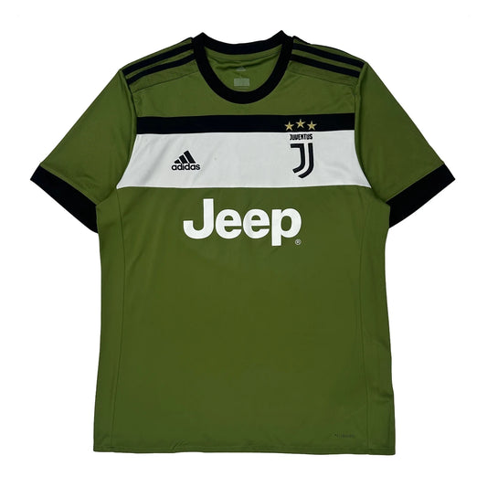 Juventus Adidas 2017-18 Third Football Shirt - Large Green Polyester