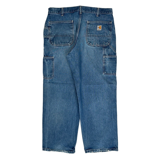 Carhartt Fr B13 Dnm Carpenter Jeans - 35W 30L Light Wash Denim