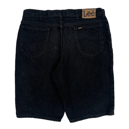 Lee Denim Shorts - 36W 12L Black Denim