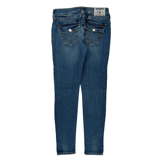 True Religion Skinny Jeans - 28W UK 8 Blue Denim