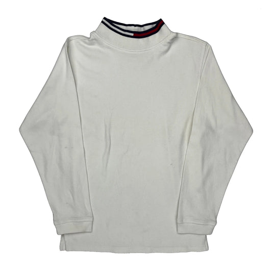 Vintage Tommy Hilfiger Long Sleeve T-Shirt - Large White Cotton