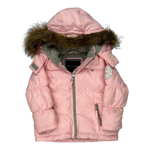 Age 3 Tommy Hilfiger Puffer - 2XS Pink Polyester
