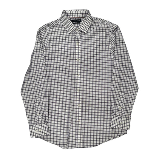 Th Flex Tommy Hilfiger Checked Shirt - Large Purple Cotton