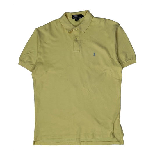 Vintage Polo By Ralph Lauren Polo Shirt - Large Yellow Cotton