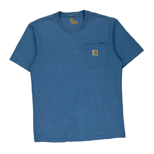 Carhartt T-Shirt - Small Blue Cotton